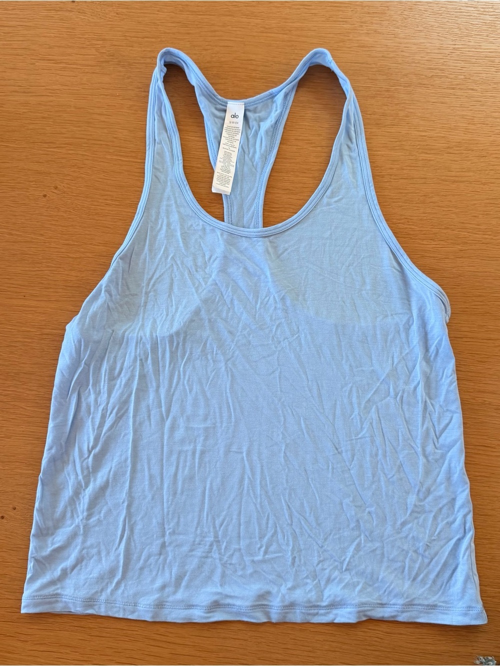 ALO Yoga Light Blue Racerback Tank